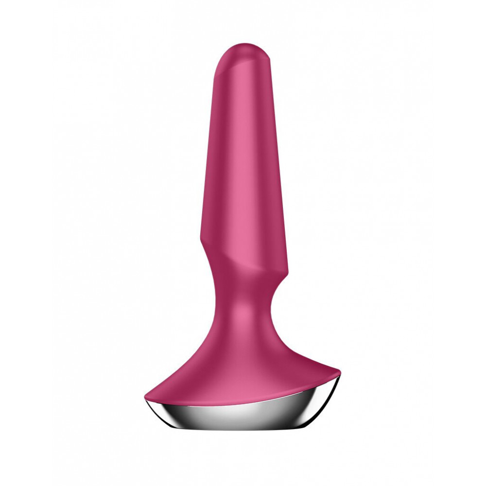 Анальные пробки с вибрацией - Анальная смарт-вибропробка Satisfyer Plug-ilicious 2 Berry 4