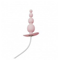 Анальный плаг с вибрацией Qingnan No.8 Mini Vibrating Anal Beads PINK