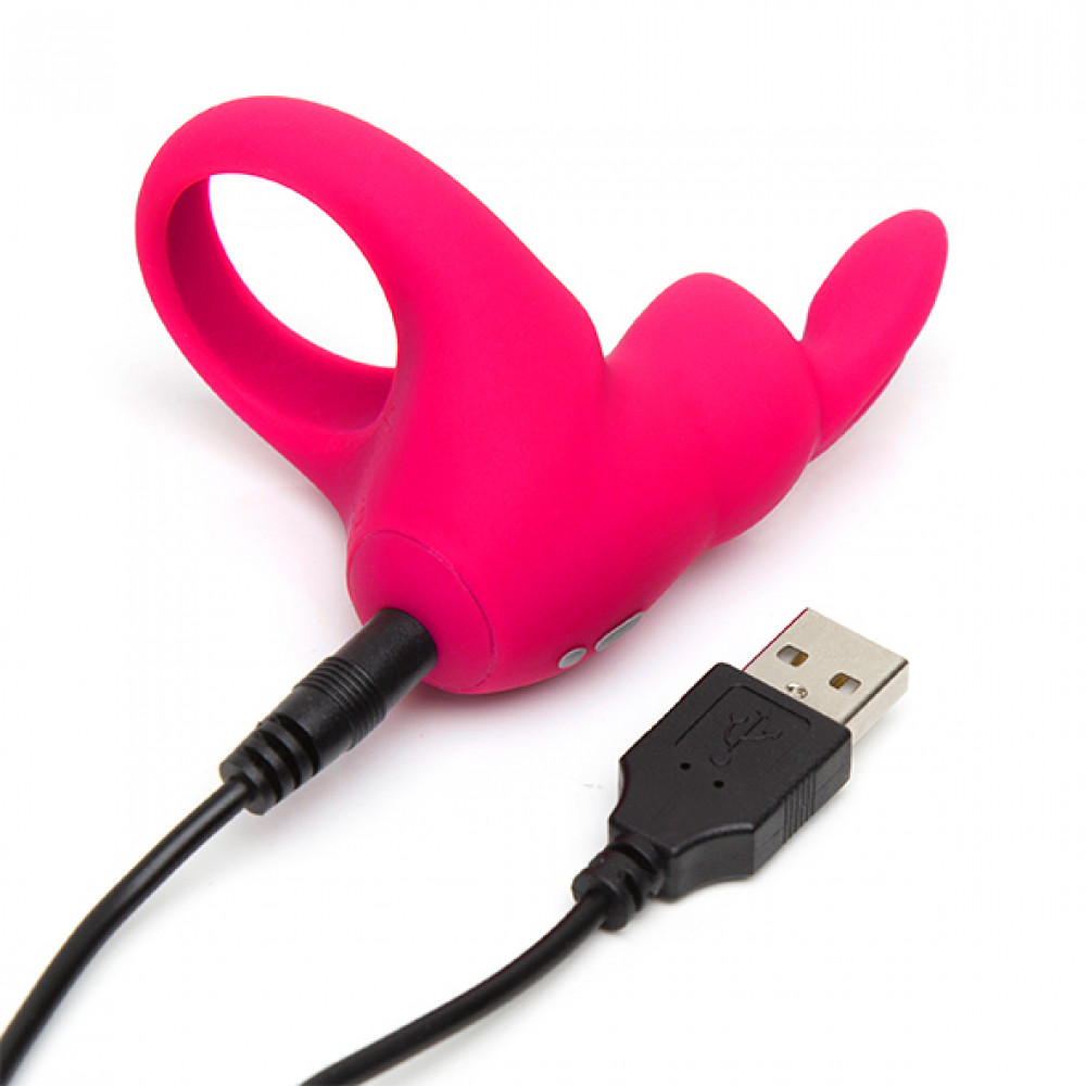 Эрекционные кольца с вибрацией - Эрекционное кольцо Happy Rabbit Rechargeable Cock Ring Pink 2