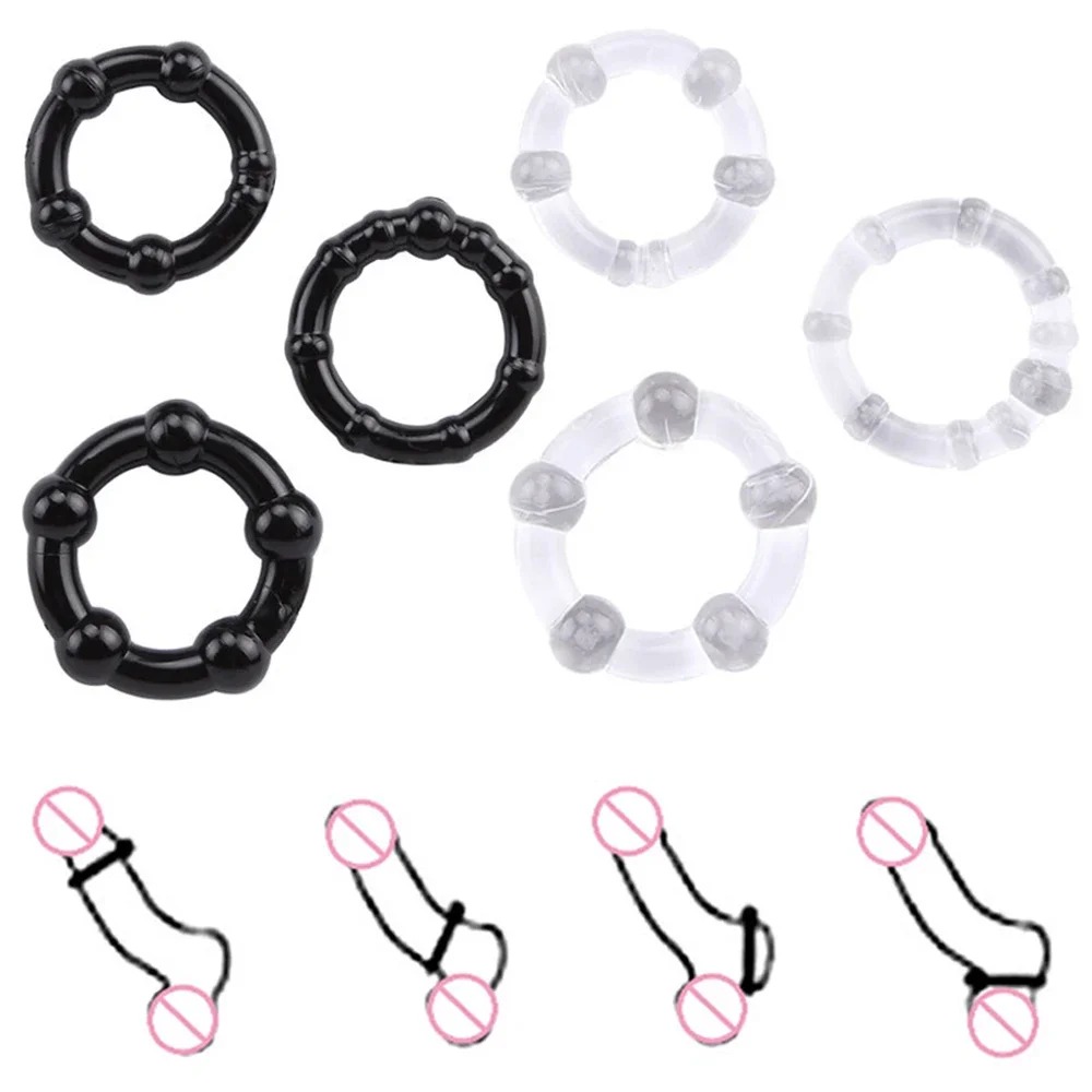 Секс игрушки - Набор эрекционных колец NS Novelties Renegade Dyno Cock Rings, черные, 3 шт 5