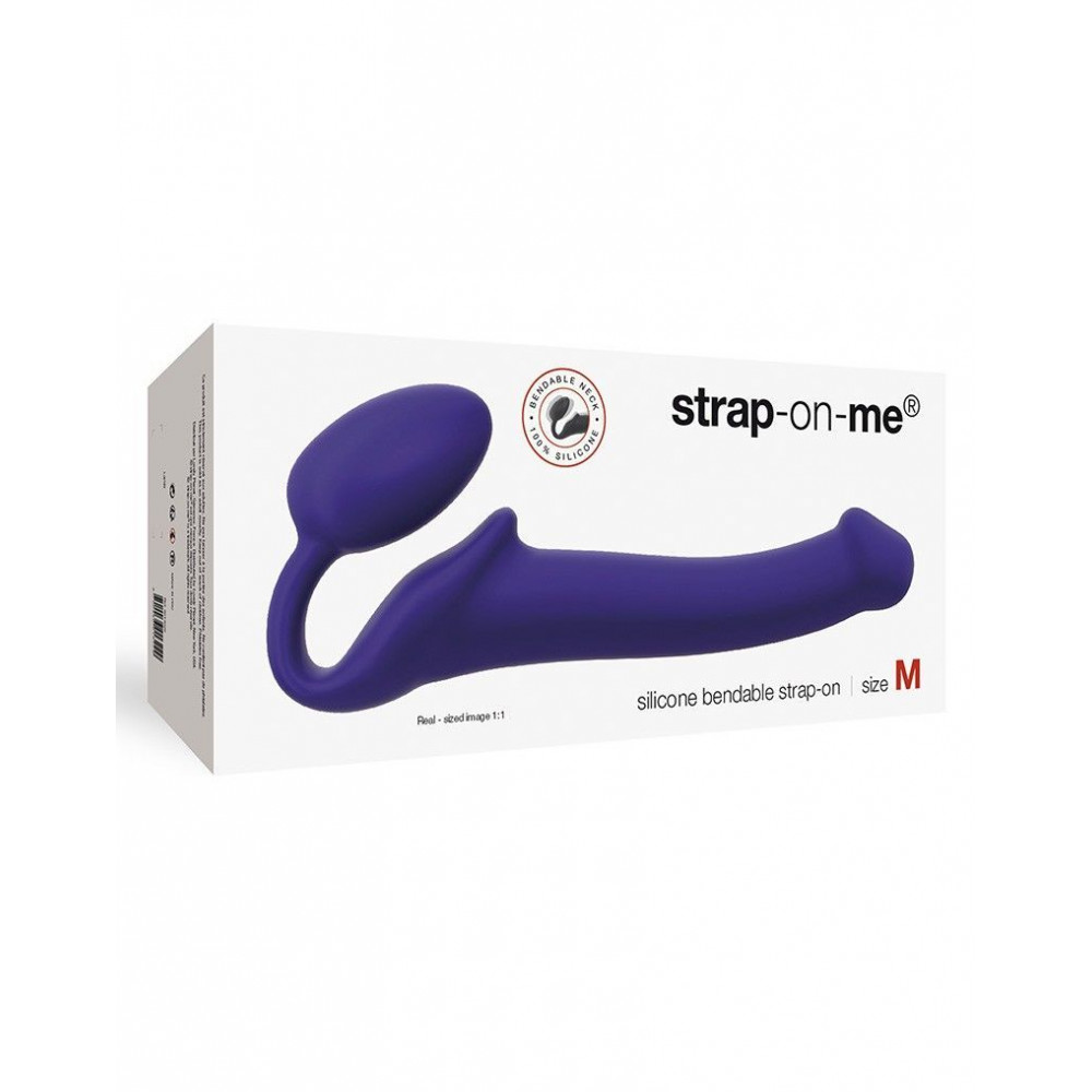 Страпоны безремневые - Безремневой страпон Strap-On-Me Violet M, полностью регулируемый, диаметр 3,3см 3