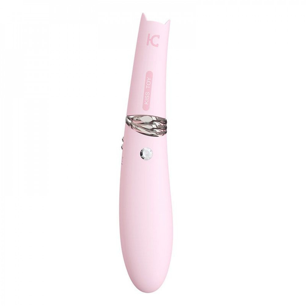 Вибраторы вакуумные - Вакуумный стимулятор с вибрацией KISTOY Miss CC Pink, можно использовать как вибратор, диам. 3,6см