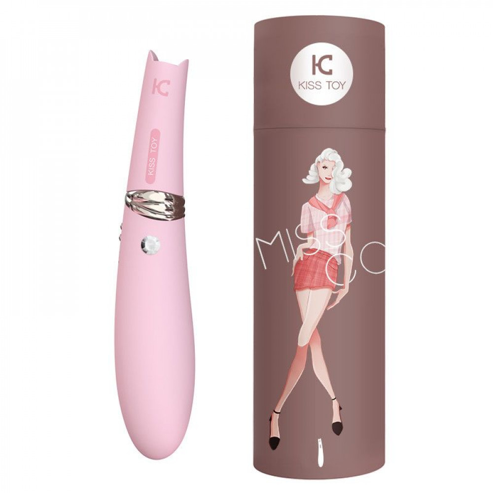 Вибраторы вакуумные - Вакуумный стимулятор с вибрацией KISTOY Miss CC Pink, можно использовать как вибратор, диам. 3,6см 5