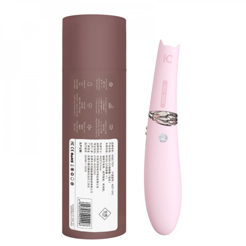 Вибраторы вакуумные - Вакуумный стимулятор с вибрацией KISTOY Miss CC Pink, можно использовать как вибратор, диам. 3,6см 4