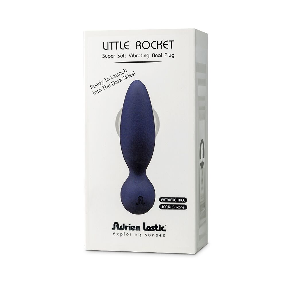 Анальные пробки с вибрацией - Анальная вибропробка Adrien Lastic Little Rocket макс. диаметр 3,5см, soft-touch 1