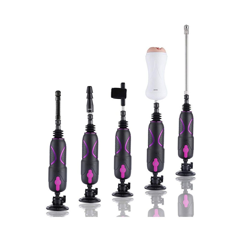 Смарт игрушки - Набор адаптеров для секс-машин Hismith Luxury Kit - KlicLok System Set 9