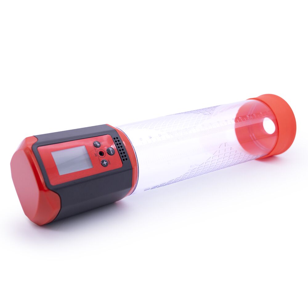 Вакуумная помпа на член - Автоматическая вакуумная помпа Men Powerup Passion Pump Red, LED-табло, перезаряжаемая, 8 режимов 2