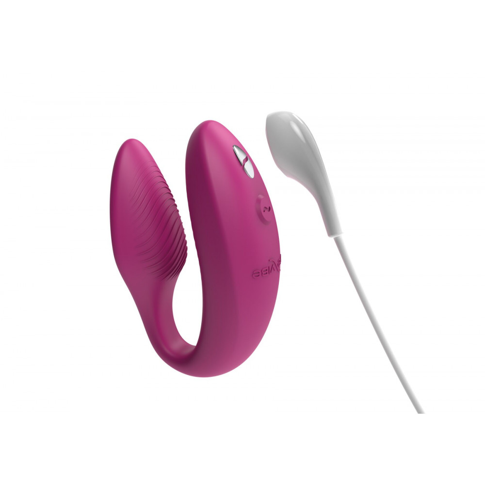 Вибраторы для пар - Смарт-вибратор для пар We-Vibe Sync 2 Rose, 10 виброрежимов, пульт ДУ 7