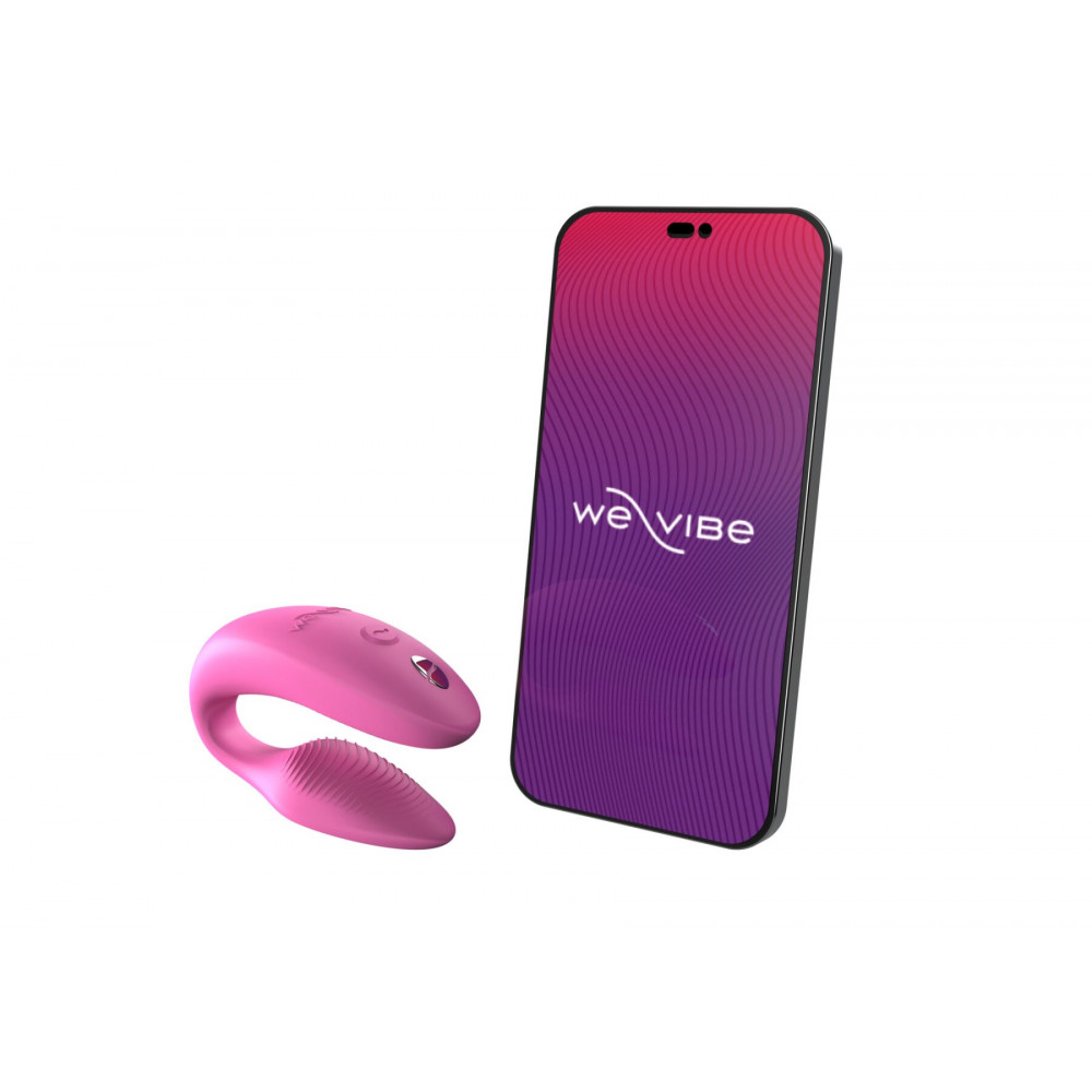 Вибраторы для пар - Смарт-вибратор для пар We-Vibe Sync 2 Rose, 10 виброрежимов, пульт ДУ