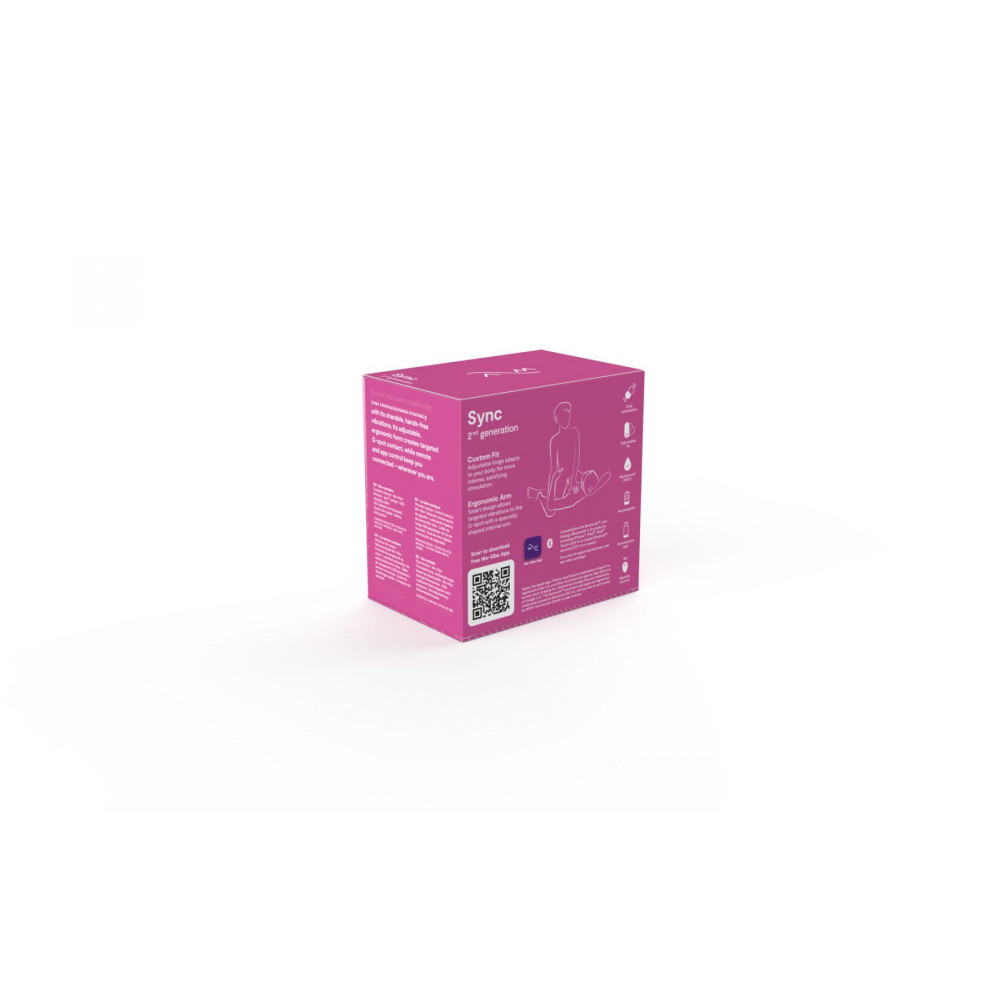 Вибраторы для пар - Смарт-вибратор для пар We-Vibe Sync 2 Rose, 10 виброрежимов, пульт ДУ 3