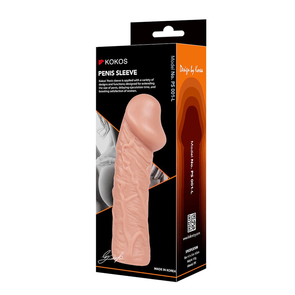 Насадки на член - Насадка на член Kokos Penis Sleeve PS 001 L 1