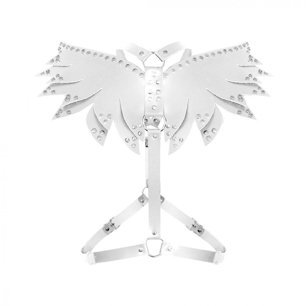 Чокеры, портупеи - Женская портупея Art of Sex - Wings белая XS-M, экокожа 2