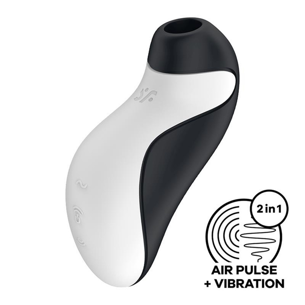 Секс игрушки - Вакуумный клиторальный стимулятор + вибрация SATISFYER ORCA WHITE 4