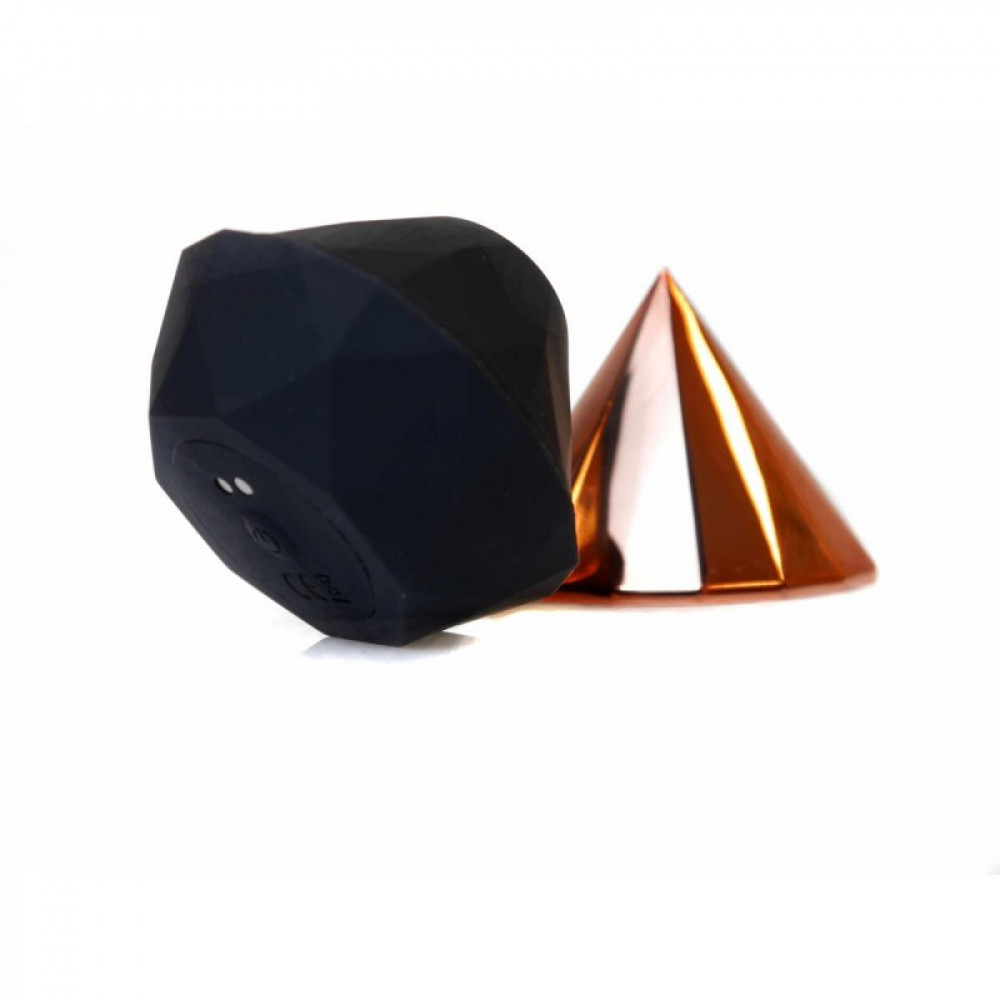 Секс игрушки - Вакуумный стимулятор клитора Diamond, розовое золото 5