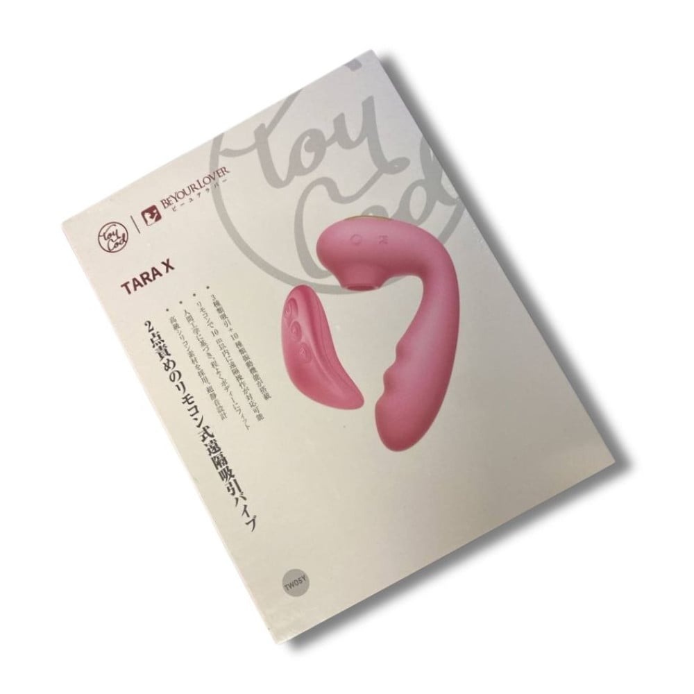 Секс игрушки - Вибратор вакуумный с двойной стимуляцией BeYourLover Tara X на пульте управления, розовый 13