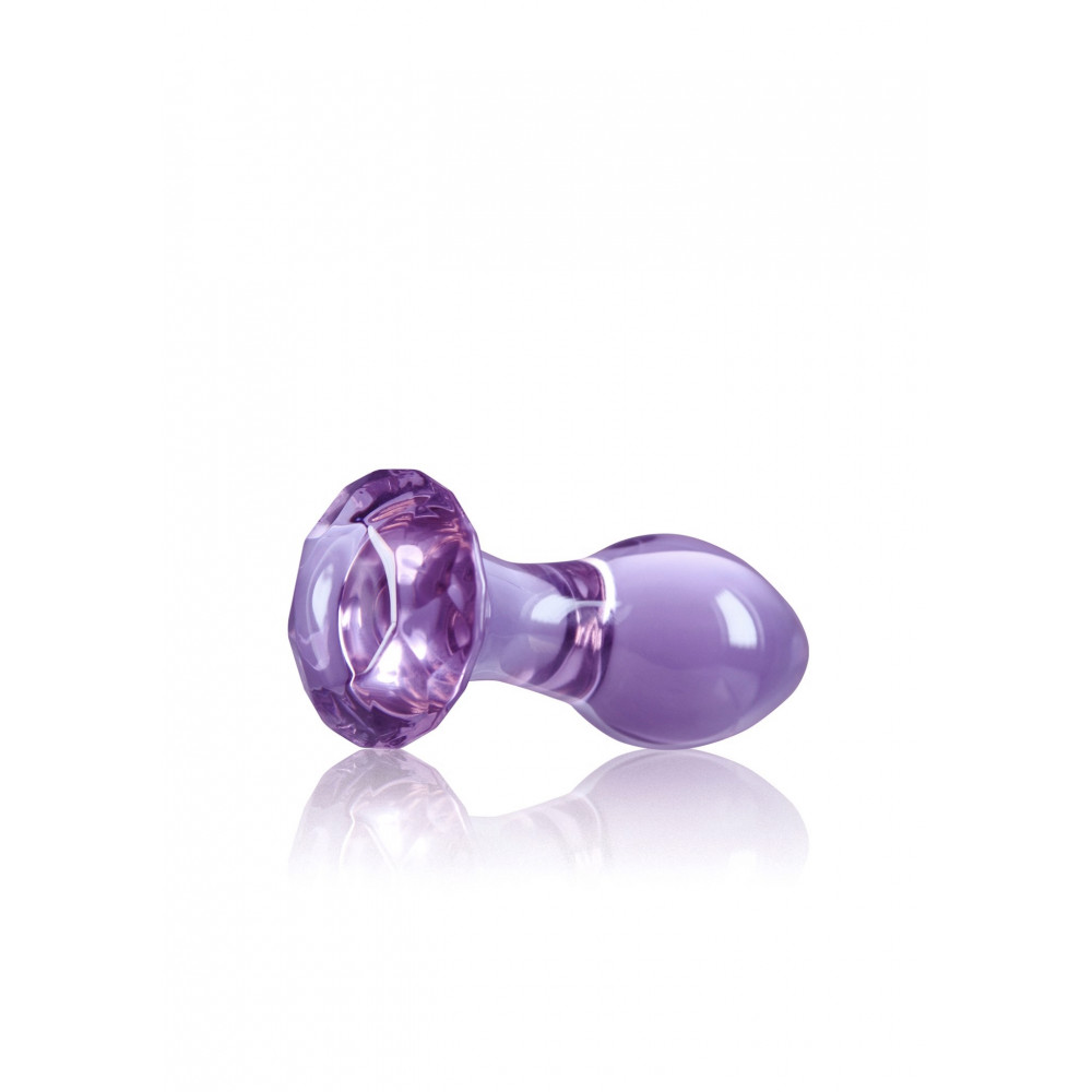Секс игрушки - Анальная стеклянная пробка NS Novelties Crystal, фиолетовая