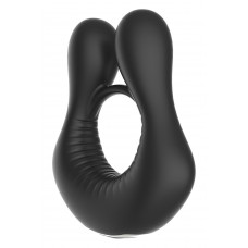 Кольцо эрекционное для пениса с вибрацией Dream Toys черное