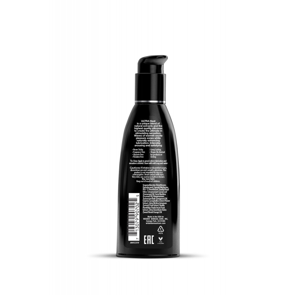 Лубриканты - Лубрикант силиконовый WICKED ULTRA HEAT SILICONE LUBE 60ML 1