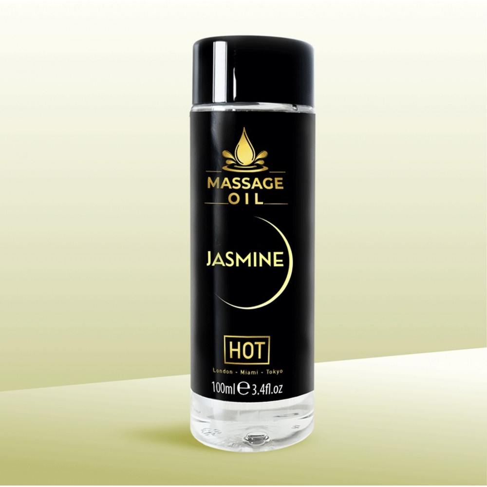Лубриканты - Массажное масло HOT Massage Oil Jasmin с ароматом жасмина, 100 мл 1