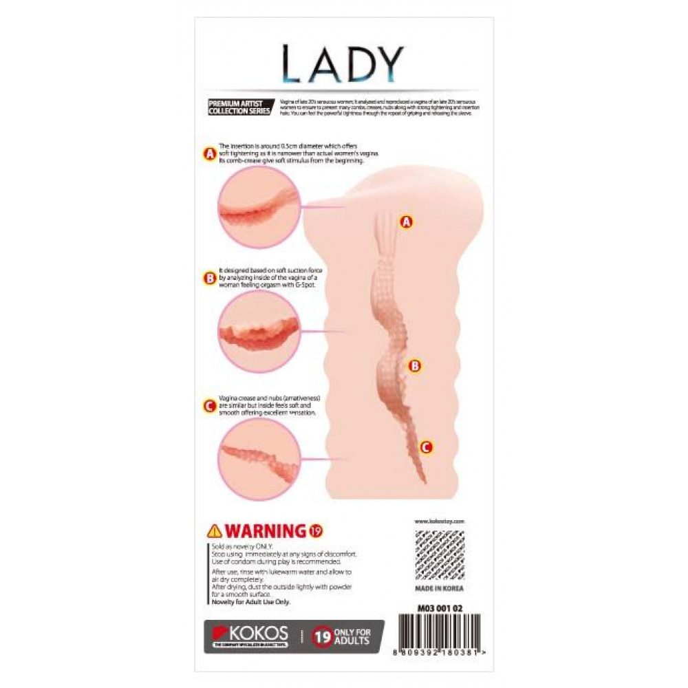 Мастурбаторы вагины - Мастурбатор Kokos Lady 1