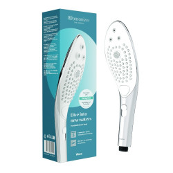 Насадка на душ для мастурбации Womanizer Wave, серебряная