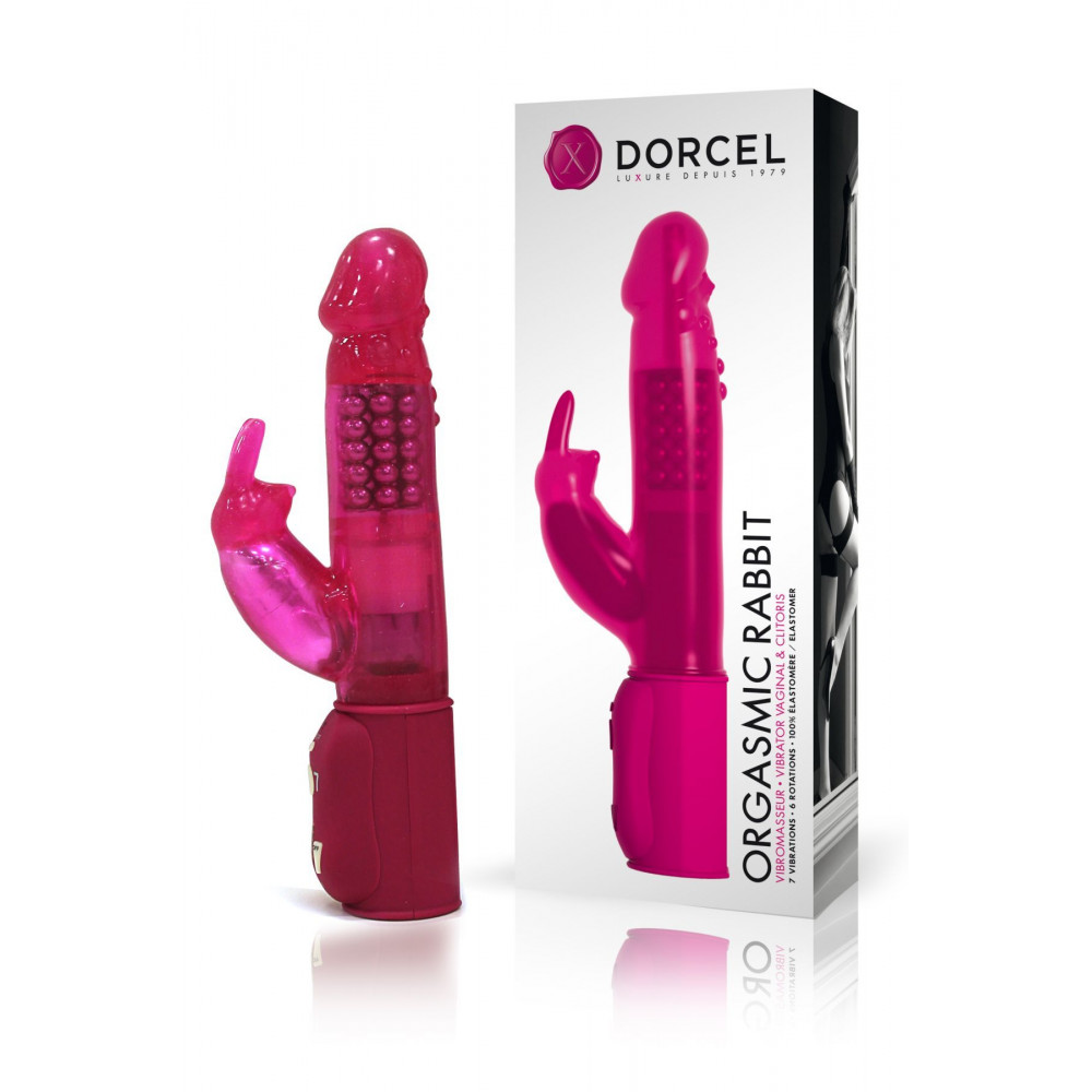 Вибратор-кролик - Вибратор-кролик Dorcel Orgasmic Rabbit Pink с жемчужным массажем 2