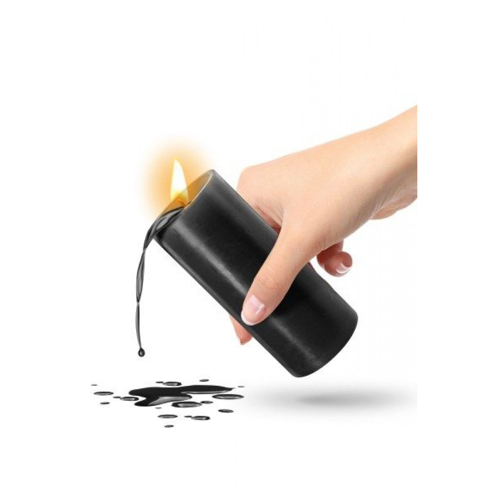  Аксессуары - БДСМ-cвеча низкотемпературная Fetish Tentation SM Low Temperature Candle Black 1
