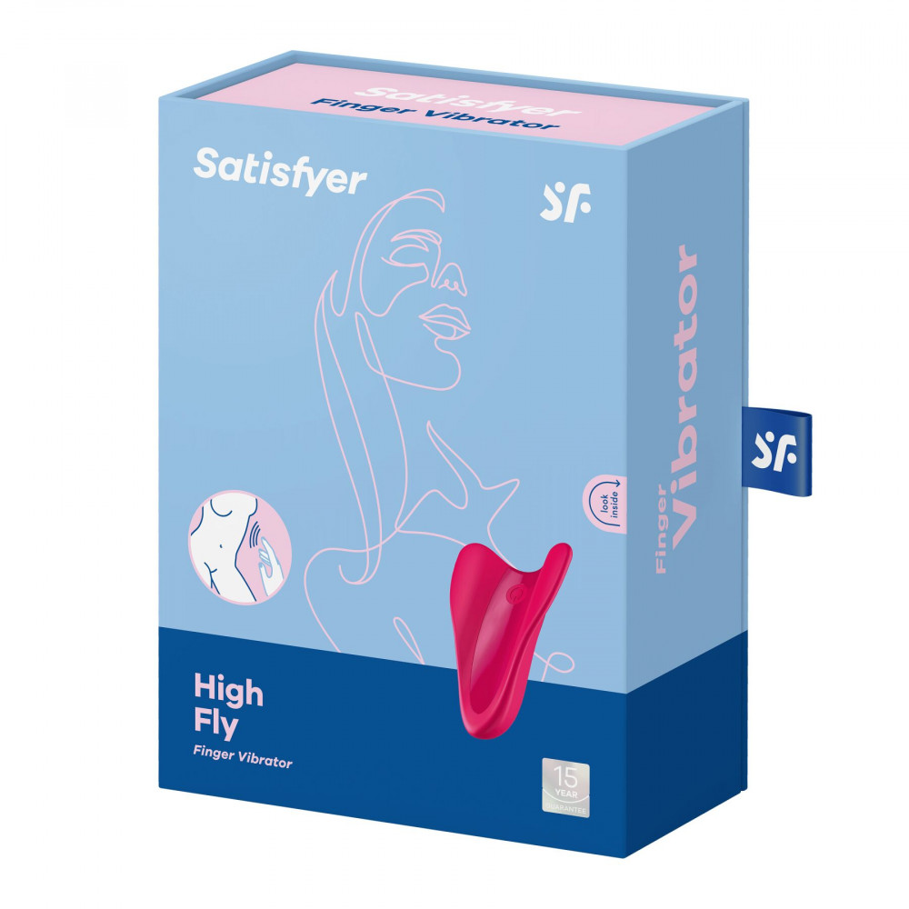 Мини вибраторы - Вибратор на палец Satisfyer High Fly Red 1