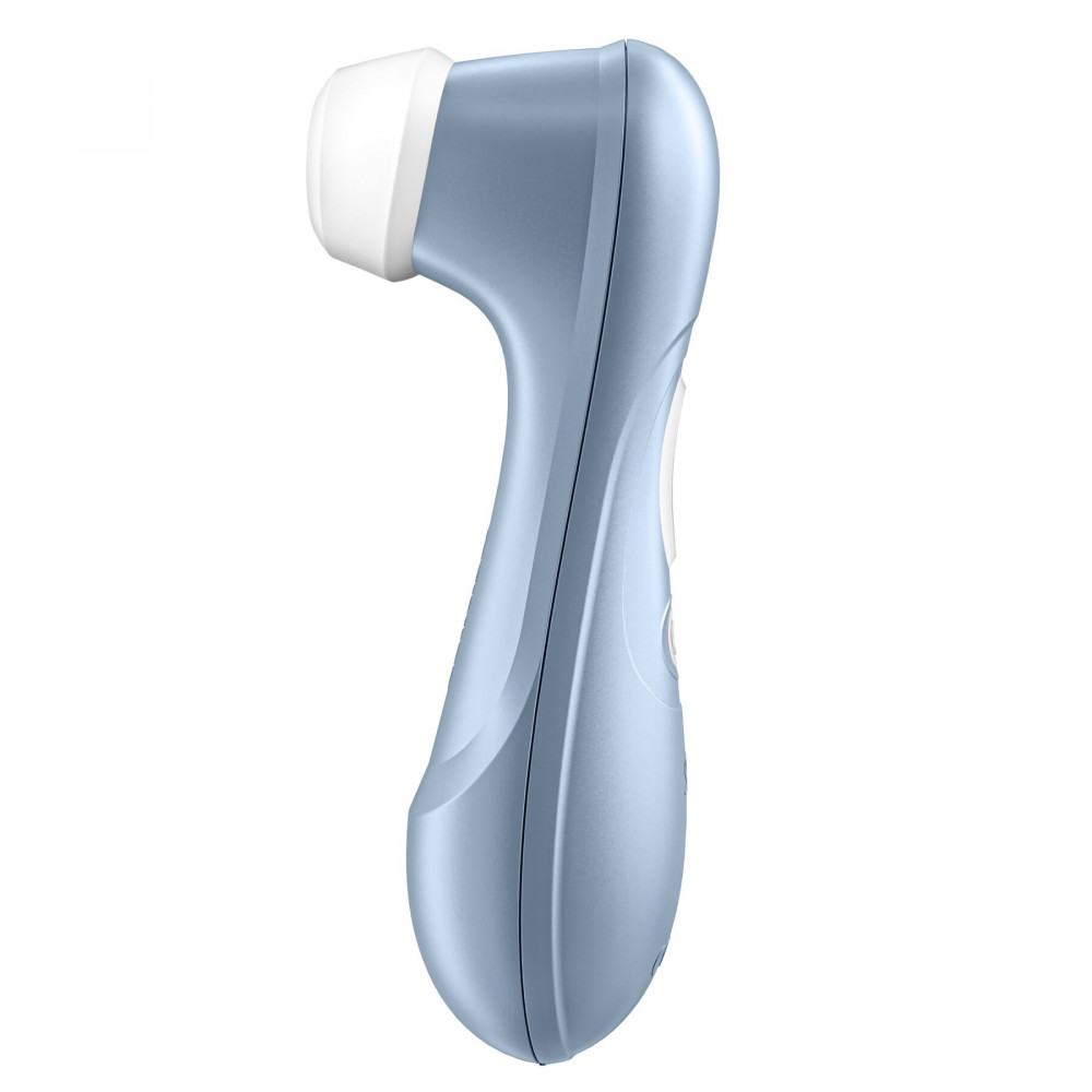 Вибраторы вакуумные - Вакуумный клиторальный стимулятор Satisfyer Pro 2 Blue 6