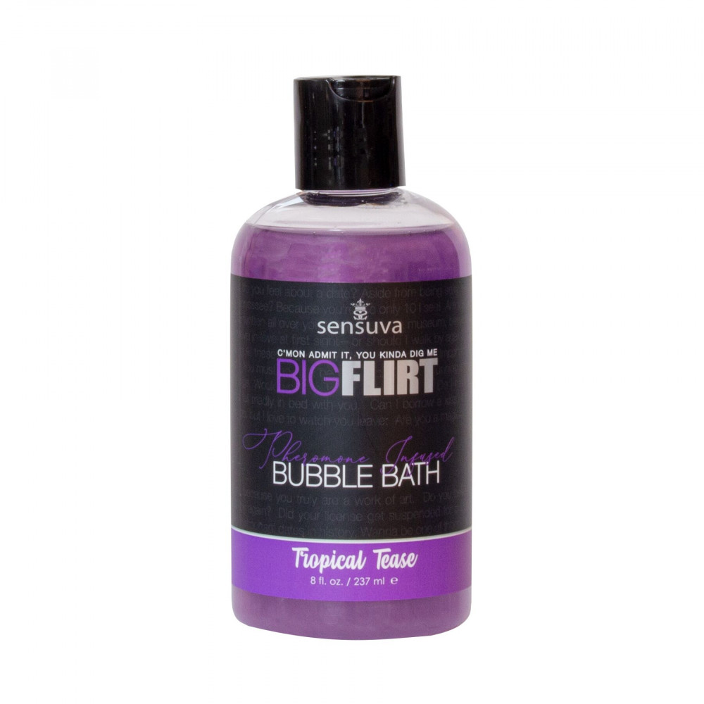 Интимная косметика - Пена для ванны Sensuva — Big Flirt Pheromone Bubble Bath — Tropical Tease (237 мл)