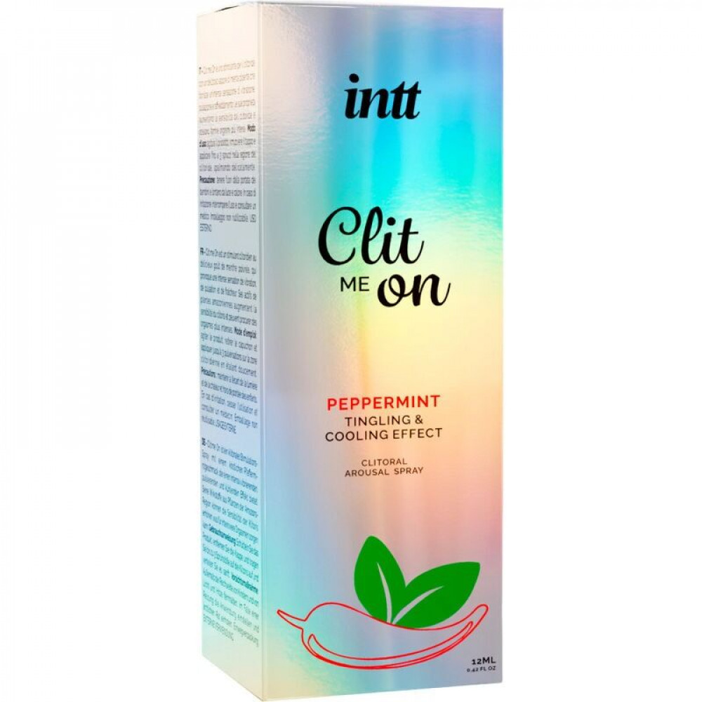 Лубриканты - Распродажа! Возбуждающий спрей для клитора Intt Clit Me On Peppermint Cooling 12мл (срок 01.2026) 2