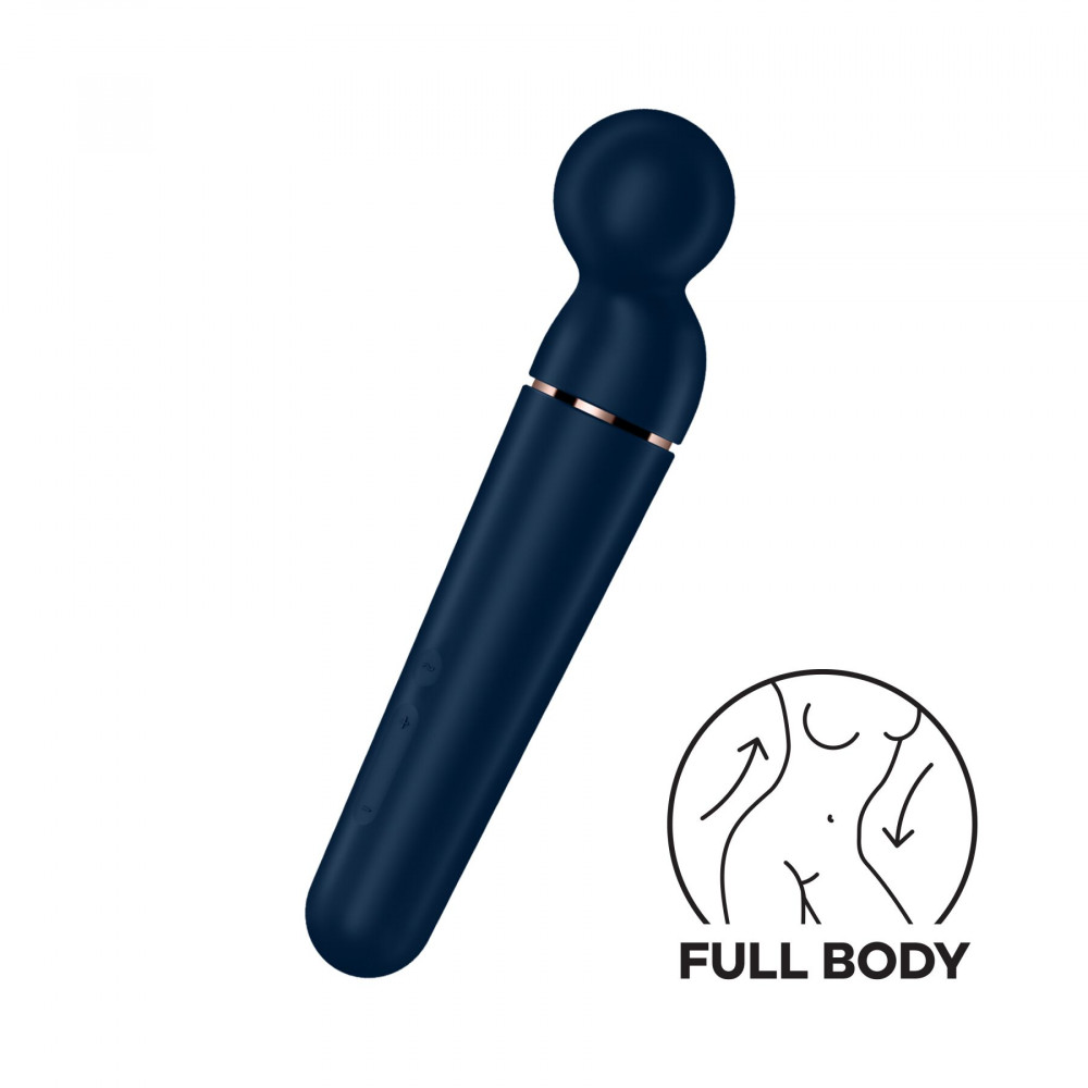 Вибромассажеры - Вибромассажер Satisfyer Planet Wand-er Blue/Rosegold