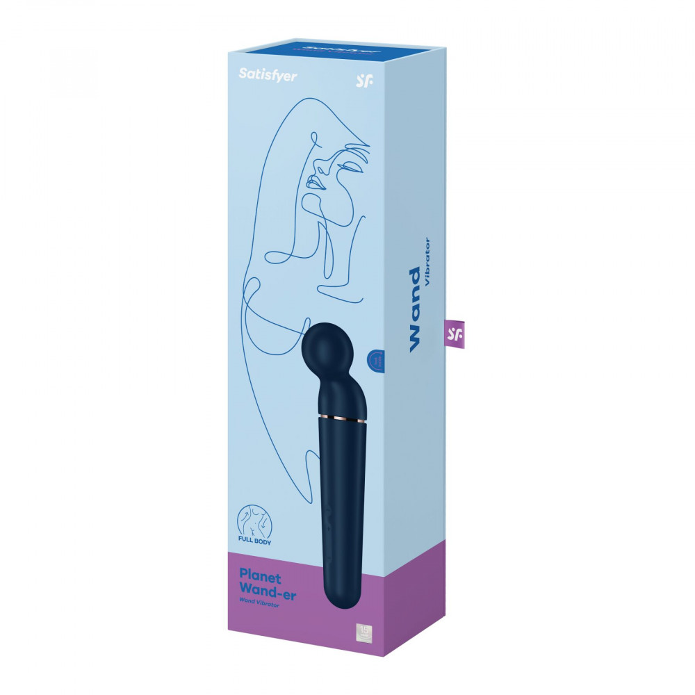 Вибромассажеры - Вибромассажер Satisfyer Planet Wand-er Blue/Rosegold 1