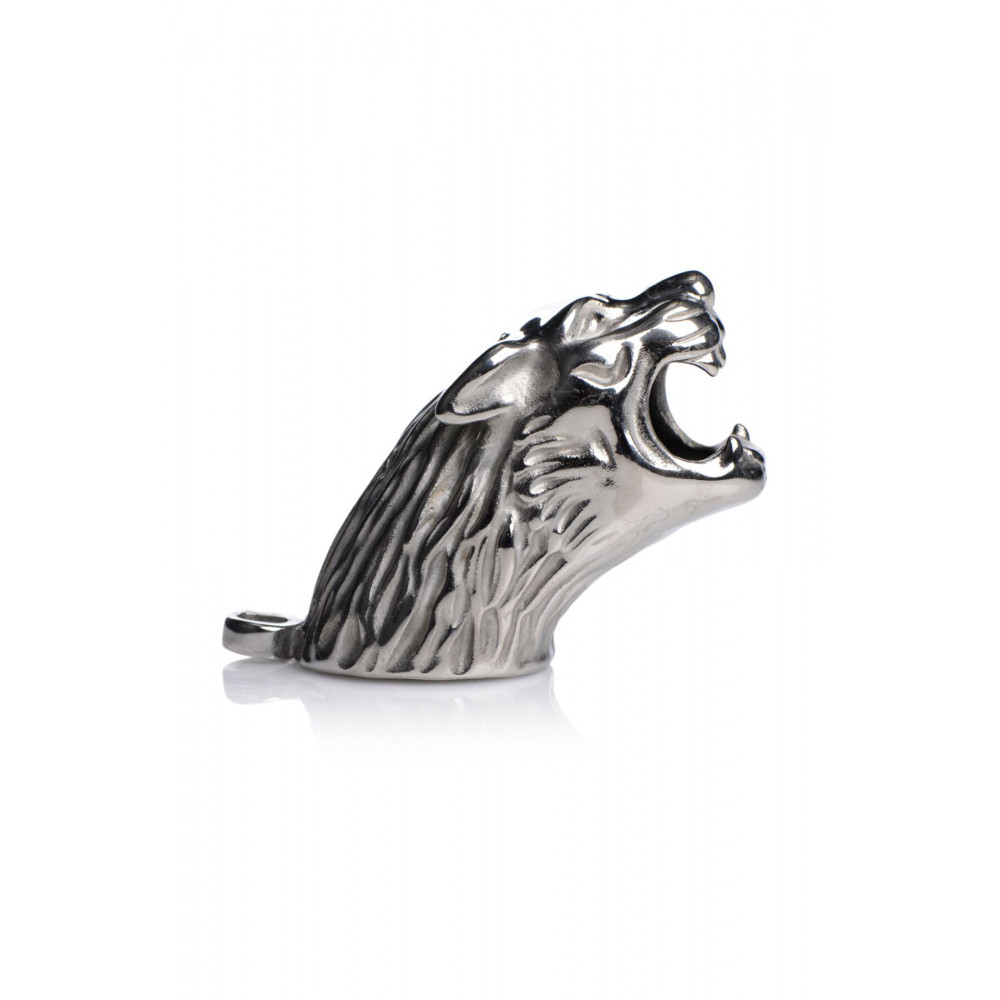 Наручники, веревки, бондажы, поножи - Клетка для члена Master Series Tiger King Cock Cage With Lock 3