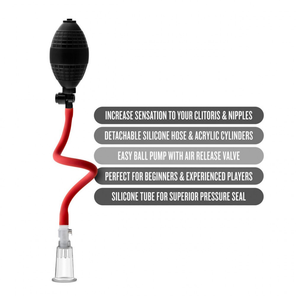Женские вакуумные помпы - Вакуумная помпа для клитора Temptasia by Blush - Beginner's Clitoral Pumping System - Black 4