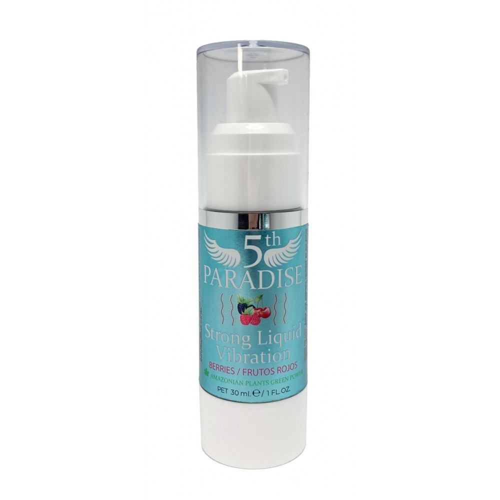 Лубриканты - Стимулирующий гель (жидкий вибратор) 5th PARADISE Strong Liquid Vibration - Berries, 30 ml