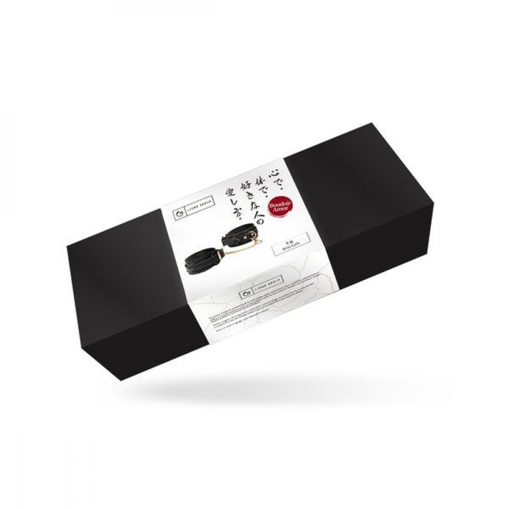 Наручники, веревки, бондажы, поножи - Наручники Liebe Seele Boudoir Amor Wrist Cuffs Black 1