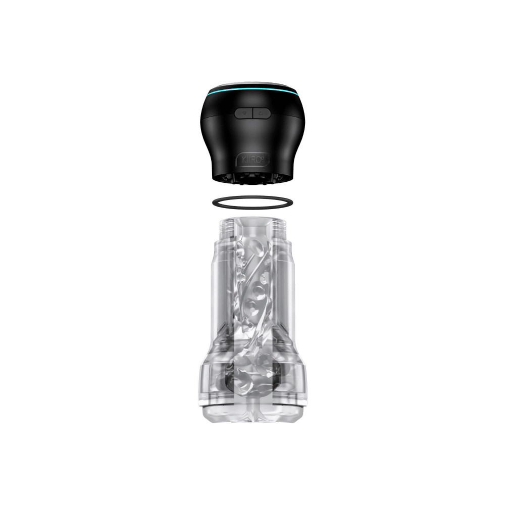 Мастурбаторы с вибрацией - Мастурбатор Kiiroo Feel Pocket Crystal с всасывающей интерактивной насадкой PowerBlow Combo Set 1