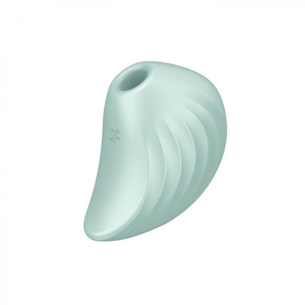 Вибраторы вакуумные - Вакуумный клиторальный стимулятор с вибрацией Satisfyer Pearl Diver Mint