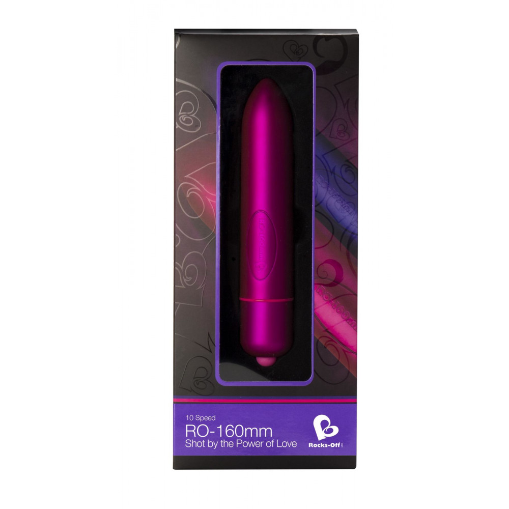 Вибропули  - Вибратор, 160mm, 10 скоростей, розовый 2