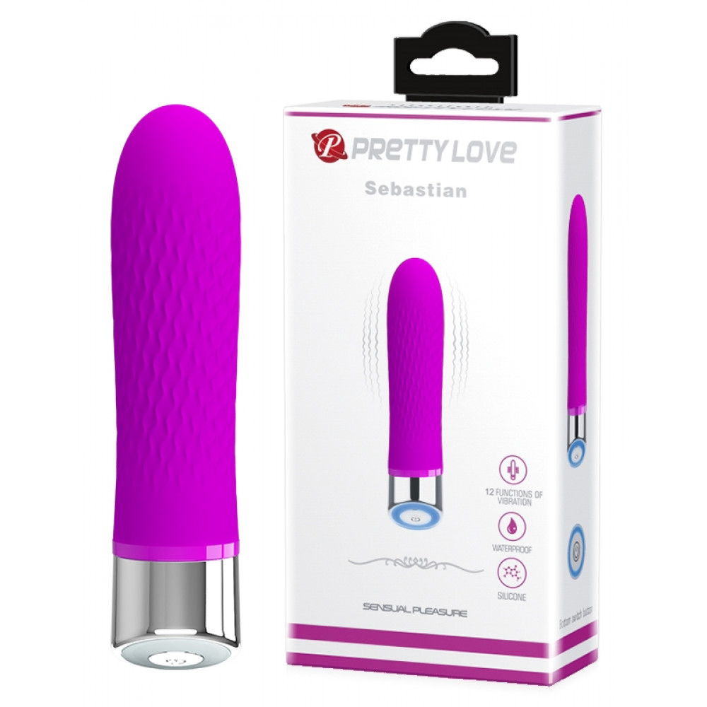Вибратор - Вибромассажер серии Pretty Love Sebastian Purple, BI-014611