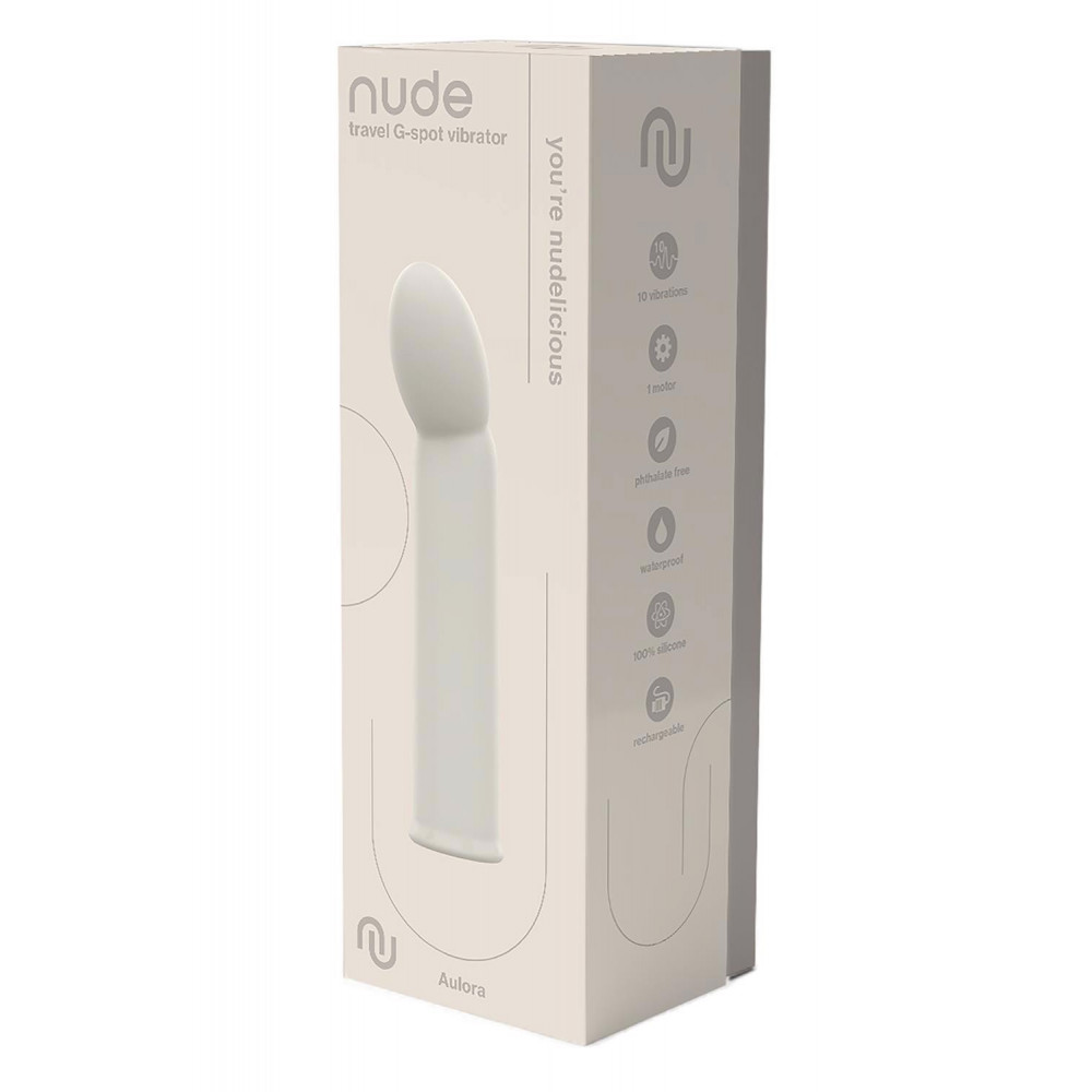Секс игрушки - Вибратор Dream Toys Nude Aulora для точки G, серый 4