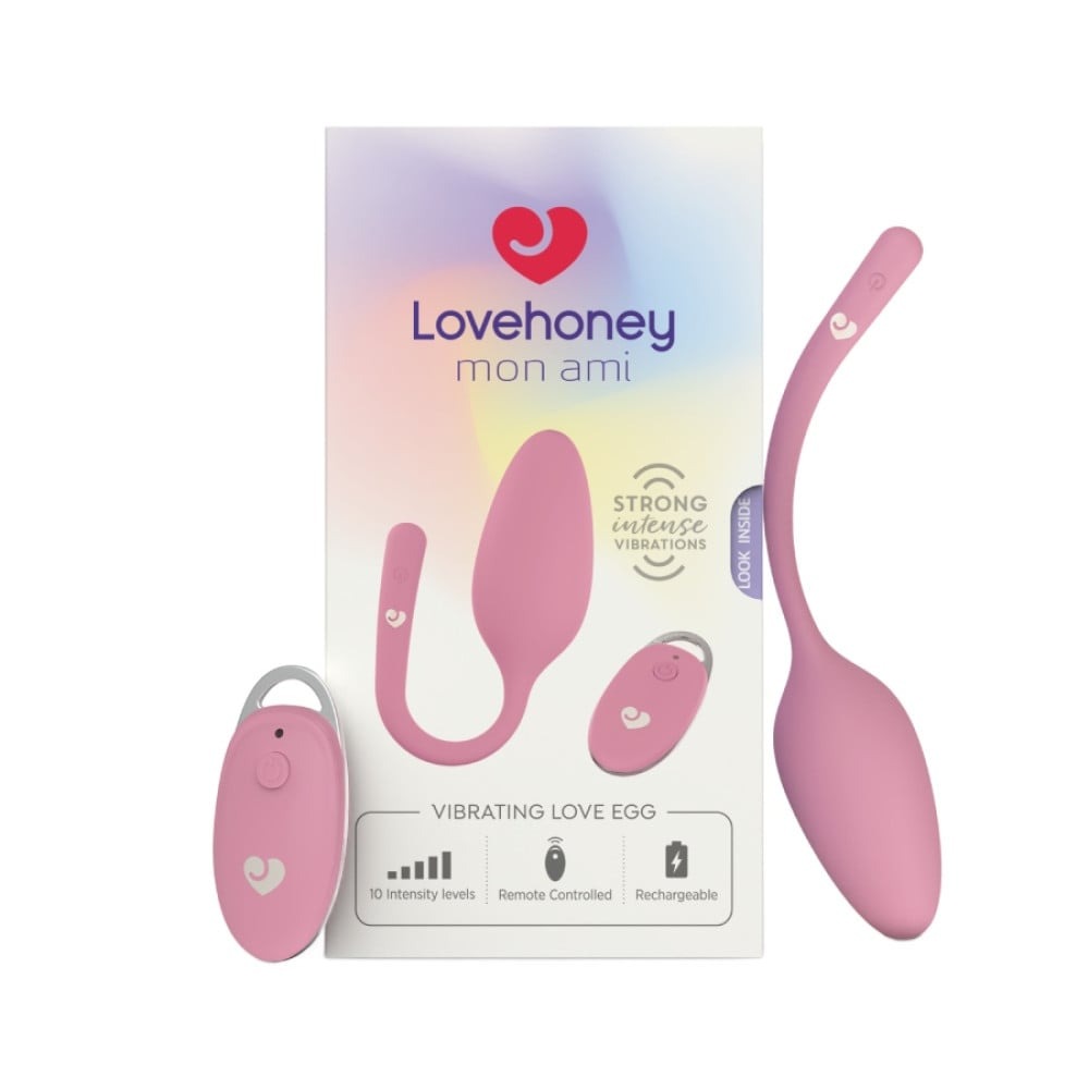 Секс игрушки - Виброяйцо с пультом дистанционного управления Lovehoney Mon Ami, розовое 2