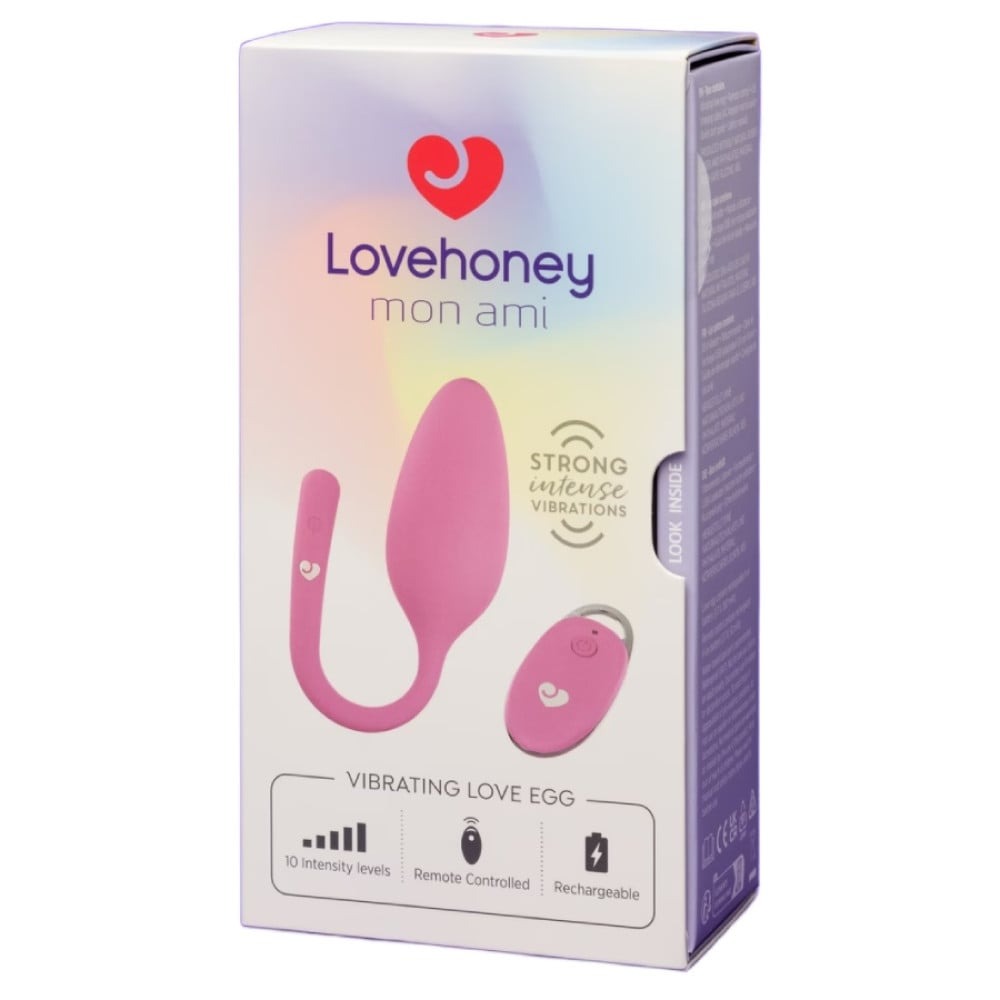 Секс игрушки - Виброяйцо с пультом дистанционного управления Lovehoney Mon Ami, розовое 4