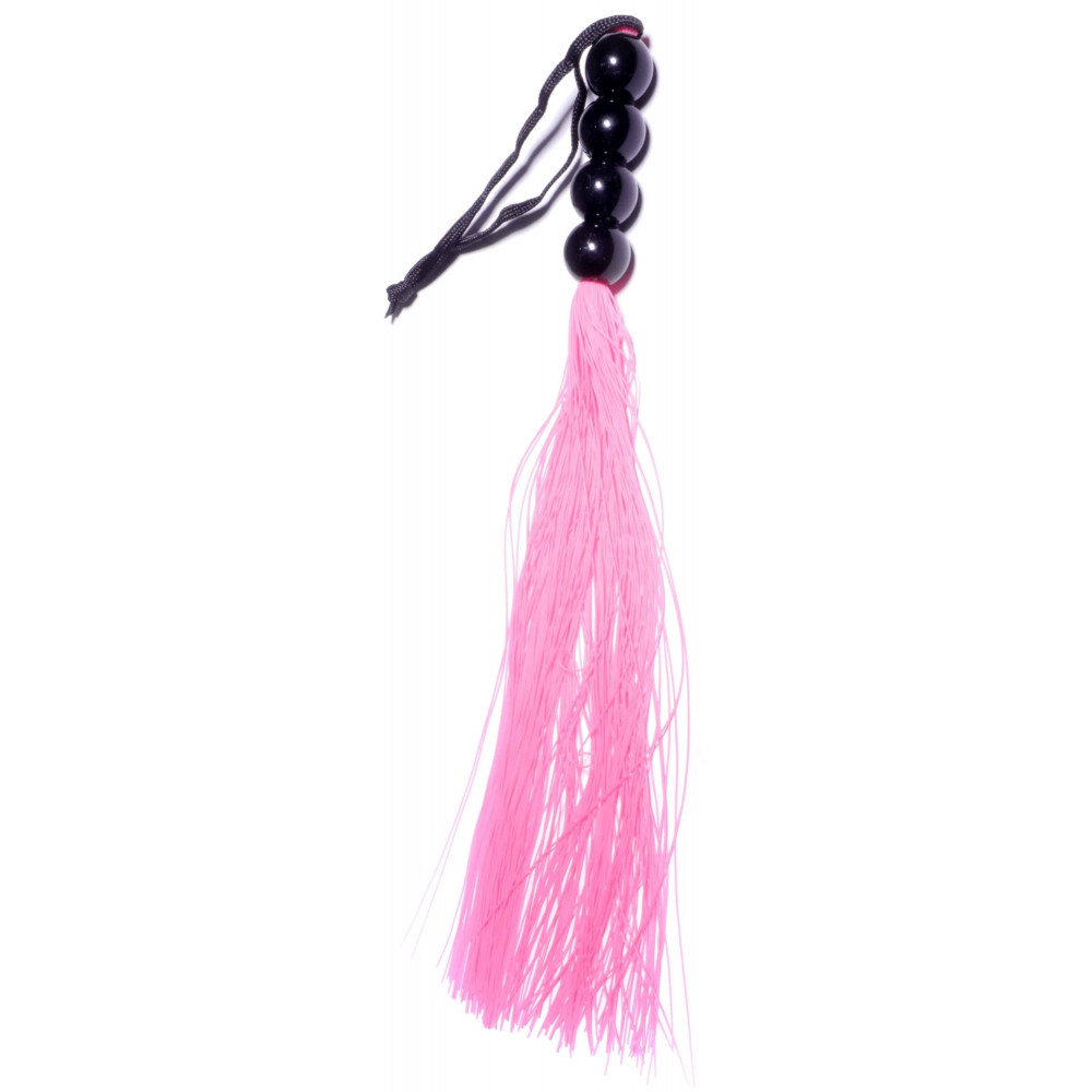 Электростимуляторы - Силиконовый флогер ( длина 37 см ) Fetish Boss Series - Silicone Whip Pink 14