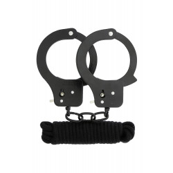 Набор BONDX METAL CUFFS & LOVE ROPE SET, BLACK