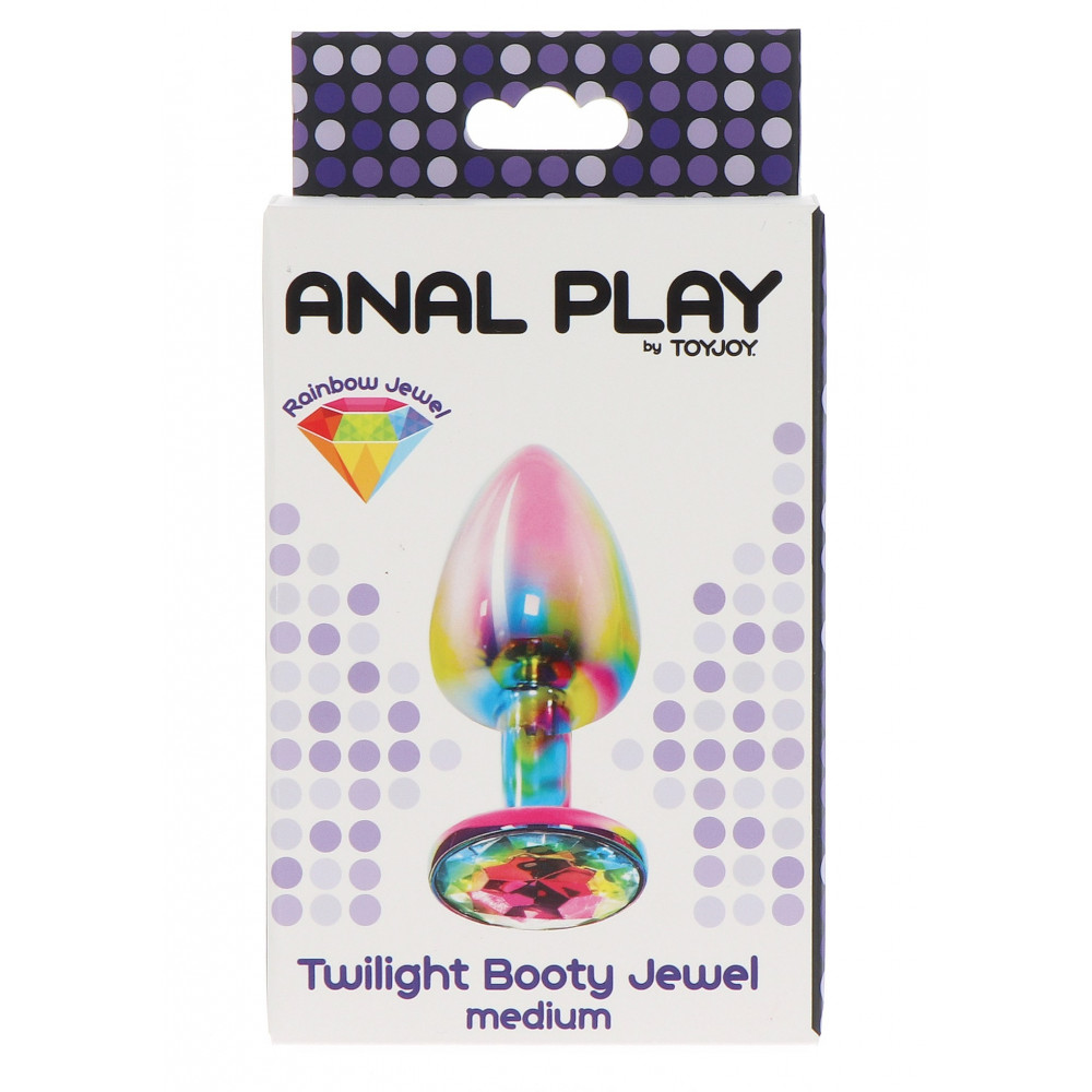 Секс игрушки - Анальная пробка металлическая средняя Twilight Booty Jewel Toy Joy 1