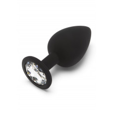 Анальная пробка Toy Joy Diamond Booty Jewel с кристаллом, черный, Large