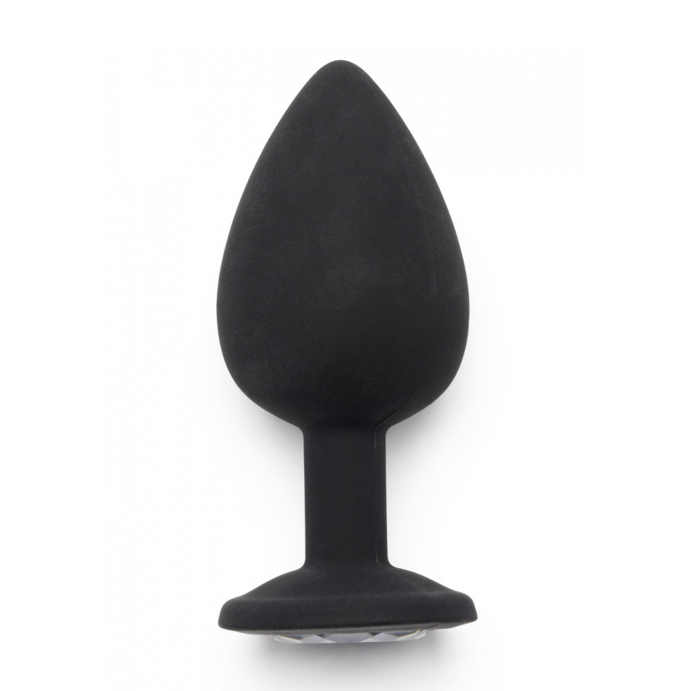 Секс игрушки - Анальная пробка Toy Joy Diamond Booty Jewel с кристаллом, черный, Large 1