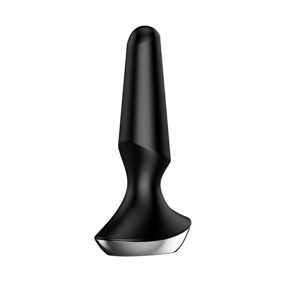 Анальные пробки с вибрацией - Анальная смарт-вибропробка Satisfyer Plug-ilicious 2 Black 3